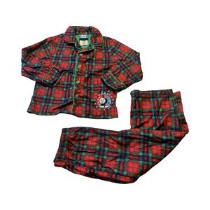 Thomas & Friends Pajamas 4T Flannel Train PJs Long‎ Sleeve Shirt Pants Set 2009
